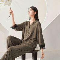 Pyjama Femme Nouvelle Collection en Modal Respirant à Manches Longues et Taille Élastique – Style Décontracté Printemps-Automne