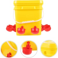 Système d'abreuvement automatique pour poulets, abreuvoir à gravité avec 4 gobelets