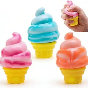 Squeeze Squishies de Goma Suave de Ascenso Lento con Forma de Helado, Mini Juguete Antiestrés para Niños, Bebés y Unisex, Ideal para Fiestas - Product Image 1
