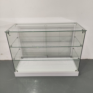 Kính Showcase Frameless Tempered Glass hiển thị truy cập với <span class=keywords><strong>LED</strong></span> chiếu sáng cho khói cửa hàng đồ trang sức bán buôn - Product Image 5