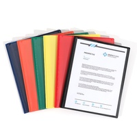 Penjualan laris klip Tadpole A4 Amerika Folder laporan D produk pengarsipan klasifikasi penyimpanan Data PP saku ganda lintas batas