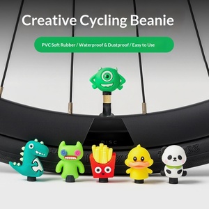 Capuchon de <span class=keywords><strong>valve</strong></span> de vélo décoratif, étanche et anti-poussière, pour vélos d'enfants, VTT et vélos de route, motif dessin animé mignon - Product Image 2