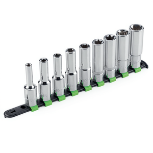 Fg 625Ltx S9 <b>Socket</b> Set 8 Pc Metric Chrome Vanadium Steel For Automotive Repair - Product Image 2