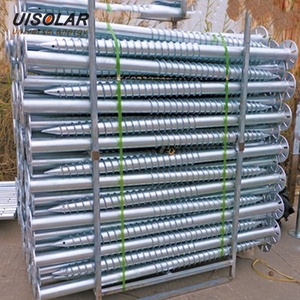 Système de montage solaire au sol à prix de gros, fondation d'ancrage au sol pour panneaux photovoltaïques, ancrage solaire en acier, pieux hélicoïdaux, pieux à vis pour le sol - Product Image 4
