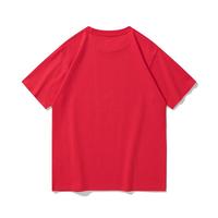 Logo personnalisé coton t-shirt ample col rond à manches courtes hommes classe uniforme publicité culture chemise vêtements de travail