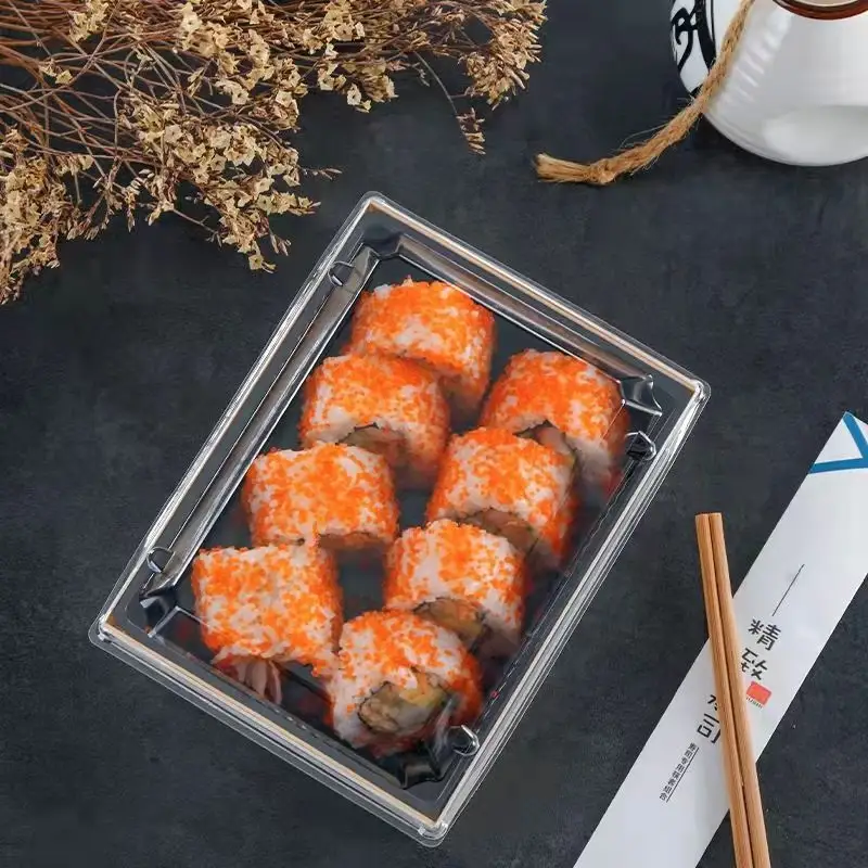 Aangepaste Wegwerp Afbreekbare Lunch Eten Cadeau Verse Verpakking Japanse Lunchbox Houten Afhaalmaaltijd Sushi Doos