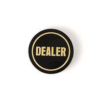 Bouton de rondelle de croupier de poker en acrylique sur mesure croupier de jeux de poker transparent bouton de Crystal Casino tout en carte Texas Hold'em