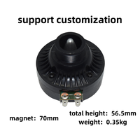 Échantillon gratuit 80mm technologie magnétique gris en forme de balle pilote de Tweeter pour studio moniteur haut-parleurs haut-parleur accessoires