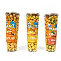 Fabrieksgroothandel popcorn bulk zak tank fles roomkaramel fruit smaak aangepaste smaak OEM service popcorn 180g/popcorn