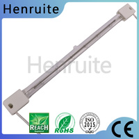 Lampe chauffante halogène infrarouge 2400K de 662 mm 2500 W avec revêtement céramique en verre de quartz semi-blanc pour machine de soufflage