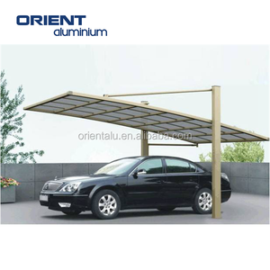 Abri de voiture en aluminium robuste ORIENT avec toit en polycarbonate résistant aux chocs - Product Image 2