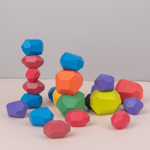 Juguetes de Madera Apilables, Piedras de Colores, Rompecabezas Montessori Arcoíris, Juguetes Musicales Apilables para Niños, Juguete Montessori para la Primera Infancia - Product Image 5