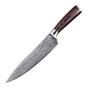 Coltello da <span class=keywords><strong>Cucina</strong></span> Multiuso Giapponese per Sashimi con Manico in Legno Personalizzato Acciaio Inossidabile Opzioni OEM <span class=keywords><strong>Coltelli</strong></span> da Chef - Product Image 1