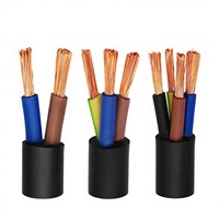 Cable de Alimentación RVV Flexible de PVC Aislado, Cobre Sólido Libre de Oxígeno, Multifilar, Retardante de Llama, IP20 300/500V, para Uso en Edificios, en Rollo