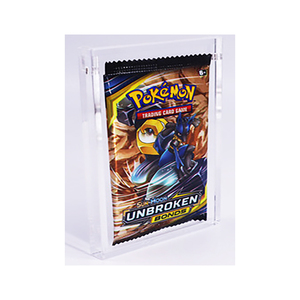 Wholesale Clear Acrylic Protection Display Case Box For Pokemon Booster Packs