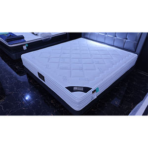 Chine Usine En Gros Durable Moderne Hôtel Chambre Grand Lit Mousse À Mémoire De Forme Argent Tissu Matelas À Ressort - Product Image 5