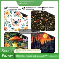 Tapis de souris en caoutchouc naturel épaissi et résistant à l'usure ; Conception antidérapante ; Cadeau d'exportation transfrontalier ; Logo OEM disponible ; Tapis