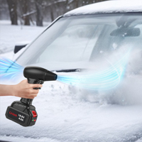 Nouveau Souffleur de feuilles haute vitesse sans batterie, tête amovible, portable, pour déneigement et élimination de l'eau, ventilateur turbo, brosse de nettoyage d'écran, vent à 42 m/s