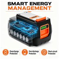 Batterie de remplacement au lithium-ion 40V compatible avec les outils électriques sans fil LBXR36 LBX2040 LBXR2036 LST540