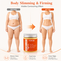 Crème Chaude aux Herbes pour Amincissement & Raffermissement Corporel, Massage Anti-Cellulite Tonifiant avec Extrait Naturel de Gingembre et Caféine OEM ODM