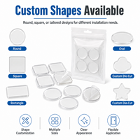 Coussinets silencieux pour poignées de porte, coussinets en silicone transparents autocollants pour la protection des murs et des armoires