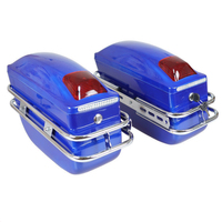 Vente en gros K6 ABS Boîte latérale pour moto Bagages durables Sacs latéraux avec lumière Boîtes à deux côtés pour moto