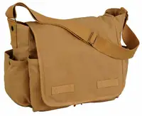 Su geçirmez mumlu satchel kanvas postacı çantası erkekler için özel