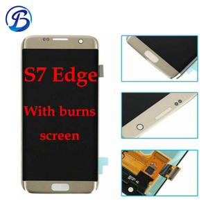 Écran tactile de remplacement pour smartphone <span class=keywords><strong>Samsung</strong></span> Galaxy <span class=keywords><strong>S7</strong></span> Edge LCD G9350, qualité OEM, vente en gros d'écrans de smartphone avec des brûlures - Product Image 1