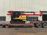 Nouvelle machine de forage rotative sur chenilles hydraulique YCR90 de marque chinoise pour travaux de pieutage sur chantier urbain étroit