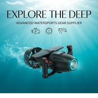 Véhicule de propulsion sous-marine à double déclencheur avec écran LCD personnalisable, aileron hydrofoil, scooter de mer, équipement de plongée et de snorkeling