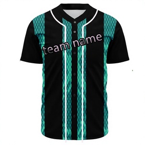 Maillot de baseball personnalisé avec dégradé, nom et numéro personnalisés, uniforme de sublimation pour les vêtements d'équipe en gros à prix avantageux - Product Image 1