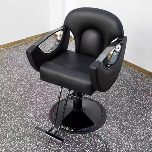 Wholesale Pu <b>Leather</b> Hairdressing Barber Salon <b>Chairs</b> <b>Reclining</b> Seat Salon Equipment Aluminum Alloy Chassis Furniture - Product Image 6