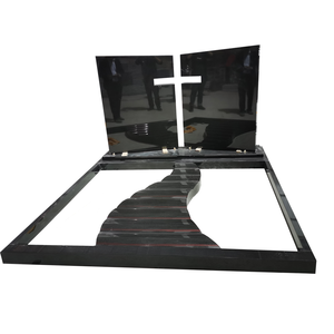 Lápidas y monumentos de granito negro indio UNION STONE, monumento funerario para cementerio - Product Image 1