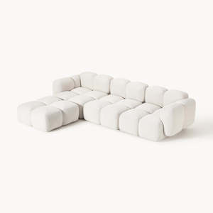 <span class=keywords><strong>Canapé</strong></span> d'angle modulaire en tissu, style minimaliste moderne, avec chaise longue réversible, meubles rembourrés pour salons de villa - Product Image 4