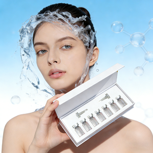 Suero Facial Reafirmante y Aclarante con Ácido Hialurónico Antienvejecimiento en <span class=keywords><strong>Ampollas</strong></span> de 5 ml para el Cuidado de la Piel - Product Image 1