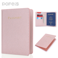Dompet Passport Kulit PU Premium Tipis Multi Warna Aksesoris Perjalanan Penutup Pelindung Passport