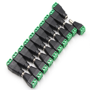 1 pin <span class=keywords><strong>DC</strong></span> 5.5*2.1/5.5*2.5 spina elettrica linea colonna 12V maschio e femmina butt connettore filo di conversione verde - Product Image 4