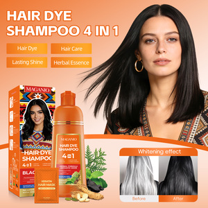 MAGANIO Shampoo Colorante per <span class=keywords><strong>Capelli</strong></span> Caffè Intenso 4 in 1, Copertura Naturale per <span class=keywords><strong>Capelli</strong></span> Grigi, Produzione Diretta OEM ODM all'Ingrosso - Product Image 2
