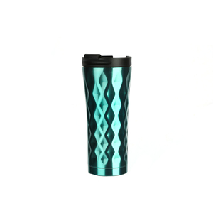 500ml 17oz bonita barata de doble pared taza de acero inoxidable Color Natural tazas de café juegos para la venta - Product Image 3
