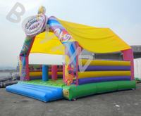 Tondeuse gonflable pour bébés, château de saut en forme de tour de lune, sec et humide, bon marché, liquidation de jeu, vente en gros