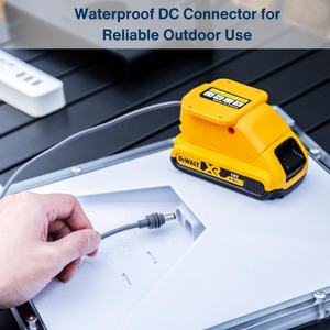 Adaptador de Corriente de 20V con Cable de Salida CC, Conector de Alimentación para Baterías de Litio Milwaukee / Dewalt / <span class=keywords><strong>Makita</strong></span> - Product Image 6