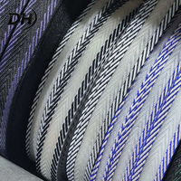 Sangle en tissu métallique Chevron 100% soie de pêche, matériau textile brillant pour chaussures, vente en gros de chaussures de mode