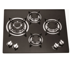 Estufa de Gas de 60 cm con 4 Quemadores, Encendido Eléctrico, Cocina Integrada para Uso Doméstico, Superficie de Cerámica de Vidrio Templado de Hierro - Product Image 2