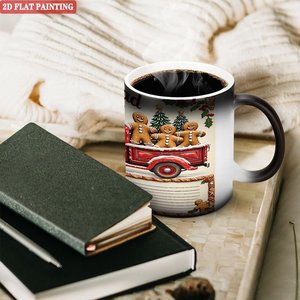 Mug à sublimation personnalisé avec image, noir givré, 11 oz, céramique, tasse changeante de couleur à la chaleur - Product Image 3