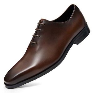 Chaussures habillées officielles pour hommes, style mode 2026, chaussures de <span class=keywords><strong>mariage</strong></span> de luxe pour <span class=keywords><strong>homme</strong></span>, en cuir véritable de haute qualité, à lacets - Product Image 3