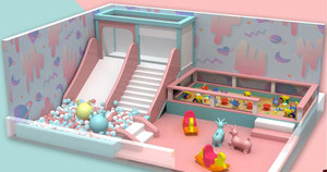 Aire de jeux intérieure préscolaire conception château gonflable équipement de terrain de jeu pour enfants cadres de jeu en mousse souple pour les tout-petits - Product Image 5