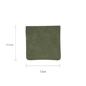 Mini bolsa de cosméticos para lápiz labial, estuche de almacenamiento portátil de viaje de 9x9cm para mujer, organizador de maquillaje con cierre de resorte - Product Image 3
