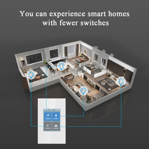 Interruptor Táctil Inteligente LCD de 4 Canales LEDEAST L8-HS4, Control de Escenas y Cortinas con WiFi Tuya, Panel de Vidrio Templado para Estándar US/<span class=keywords><strong>ES</strong></span> - Product Image 5