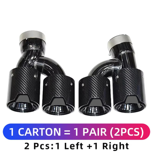 ปลายท่อไอเสีย DEX สำหรับ BMW ซีรีส์ 5 รุ่น G30 G31 G38 โลโก้ MP แบบสี่ท่อ คุณภาพสูง คาร์บอนไฟเบอร์ SUS304 ท่อไอเสียปลายท่อแบบปลายแหลม - Product Image 3