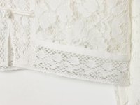Chemise à col montant en dentelle pour femme, nouvelle mode décontractée 2026, style rétro chic, manches longues, taille cintrée.